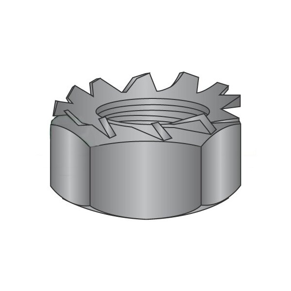 Newport Fasteners Lock Nut, #4-40, Steel, Black Oxide, 0.087 in Ht, 5000 PK 489315 - main